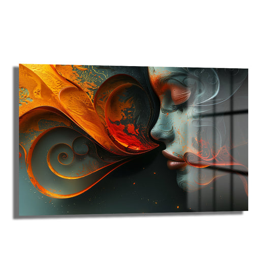 DEKORATİF YATAY CAM TABLO - TT1320