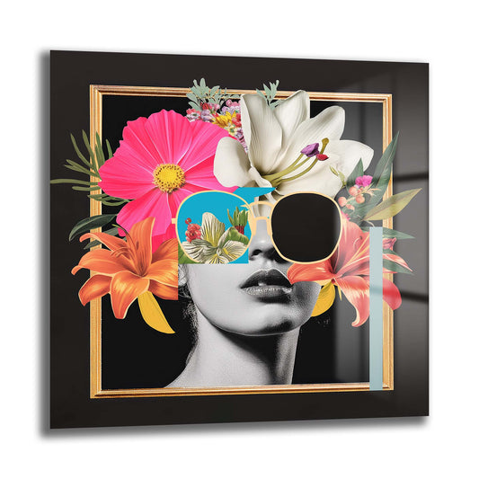 DEKORATİF KARE CAM TABLO - TT0811