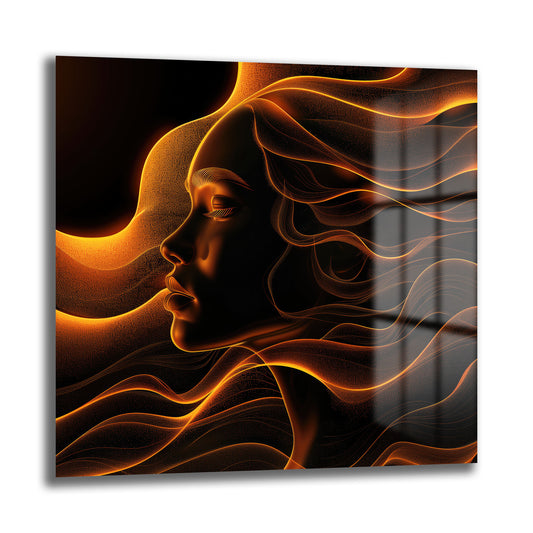 DEKORATİF KARE CAM TABLO - TT0934