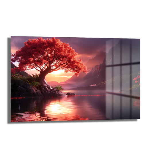 DEKORATİF YATAY CAM TABLO - TT1207