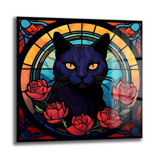 DEKORATİF KARE CAM TABLO - TT0941