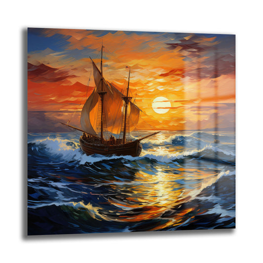 DEKORATİF KARE CAM TABLO - TT0898