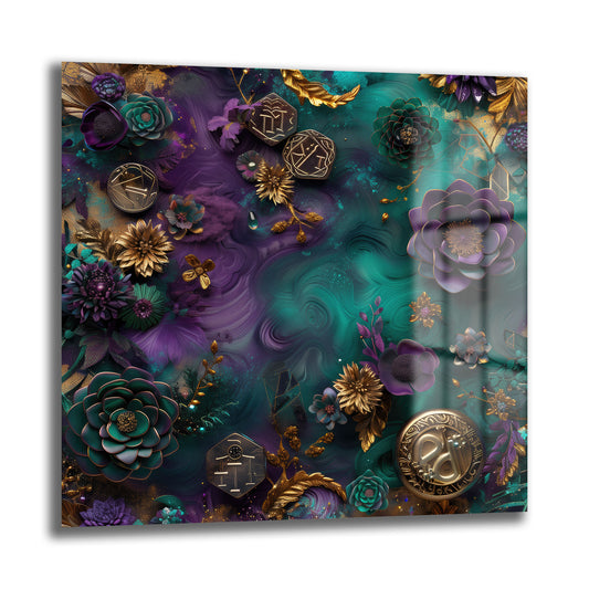 DEKORATİF KARE CAM TABLO - TT0911