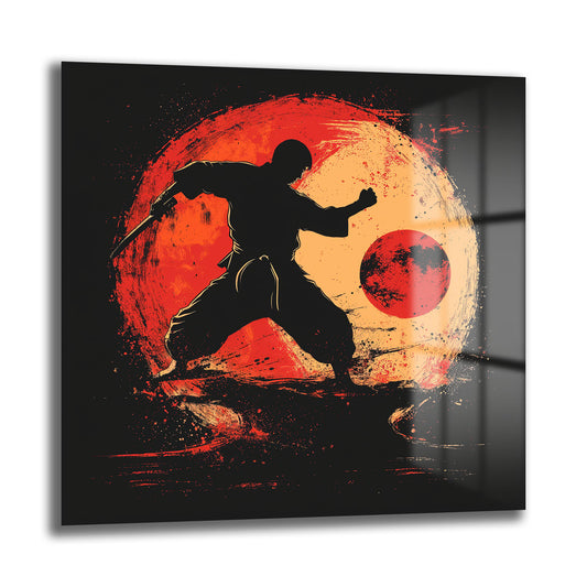 DEKORATİF KARE CAM TABLO - TT1058