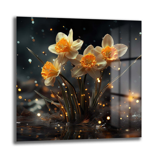 DEKORATİF KARE CAM TABLO - TT0874