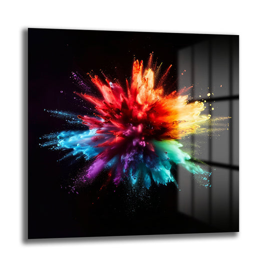 DEKORATİF KARE CAM TABLO - TT1097