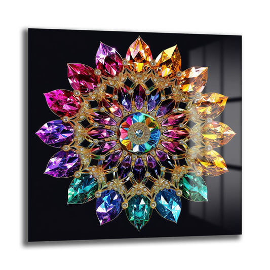 DEKORATİF KARE CAM TABLO - TT1085