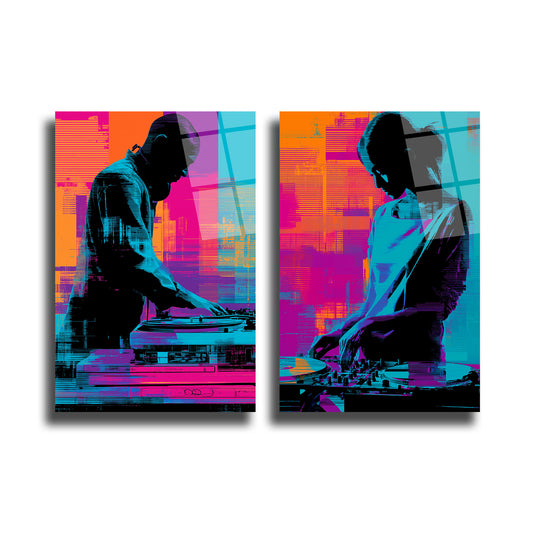 İKİLİ DİKEY CAM TABLO SETİ - TT4018