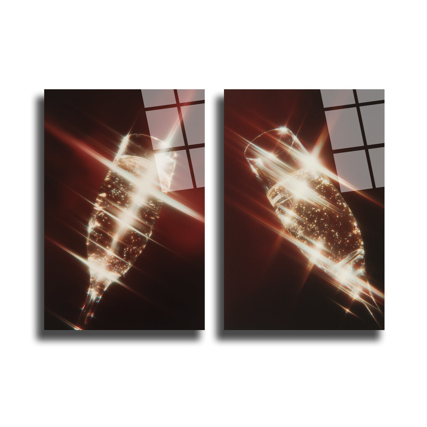 İKİLİ DİKEY CAM TABLO SETİ - TT4005