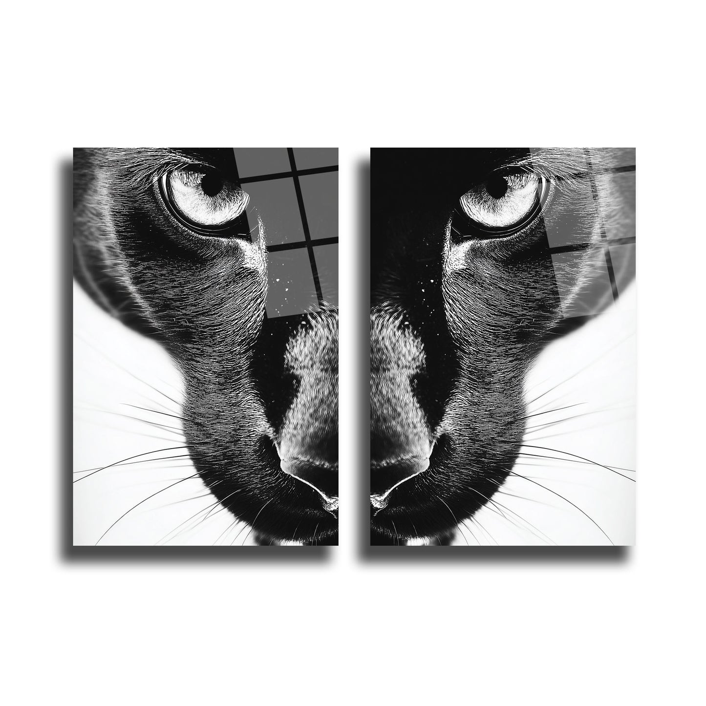 İKİLİ DİKEY CAM TABLO SETİ - TT4039