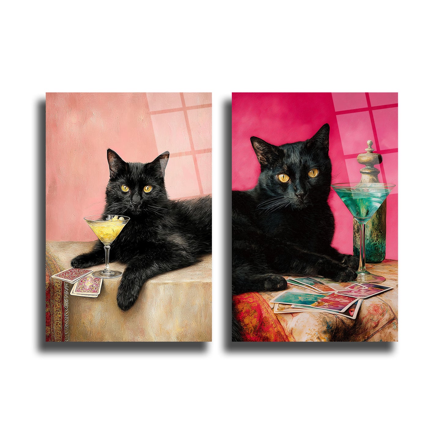 İKİLİ DİKEY CAM TABLO SETİ - TT4011