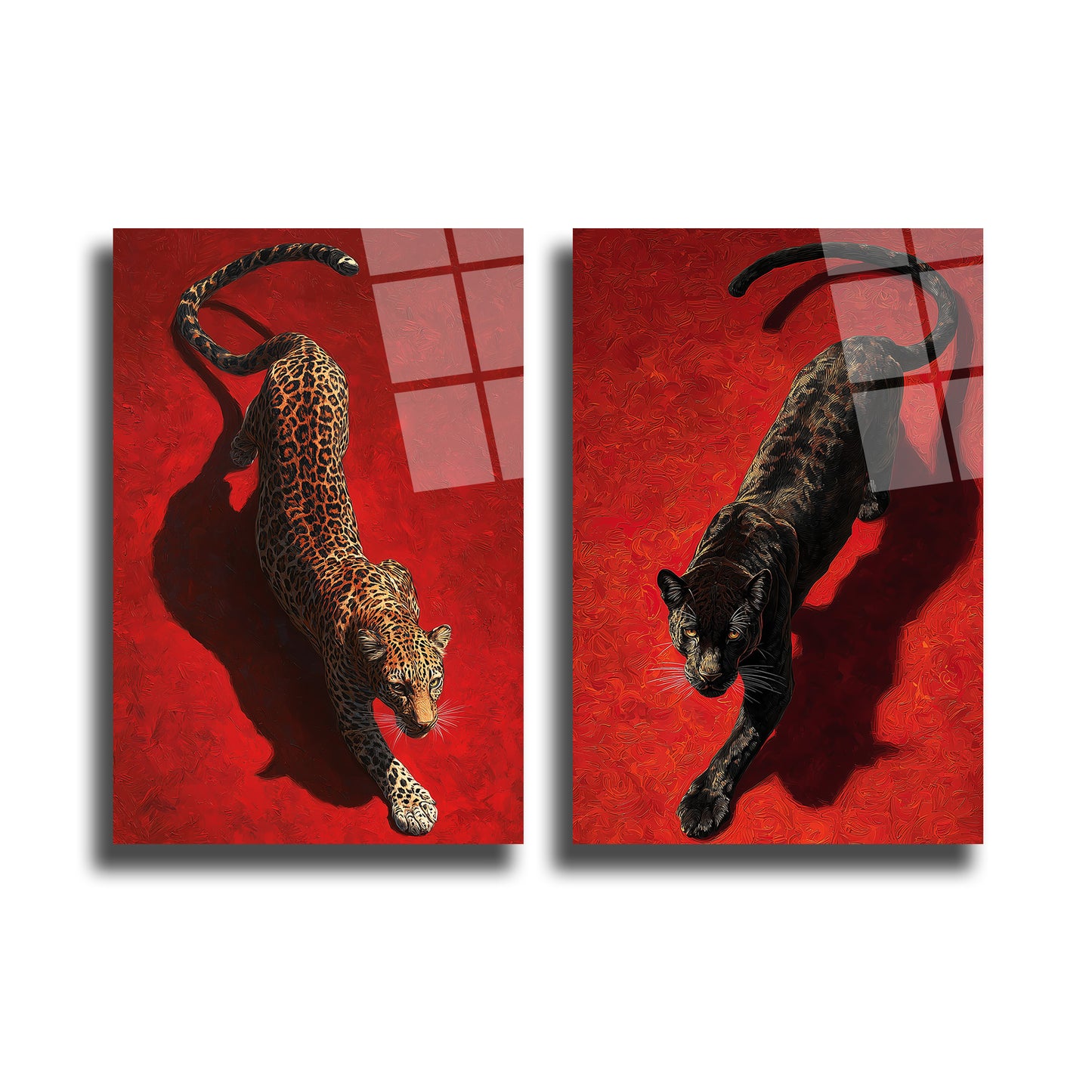 İKİLİ DİKEY CAM TABLO SETİ - TT4024