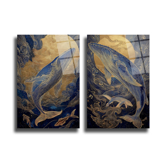 İKİLİ DİKEY CAM TABLO SETİ - TT4028