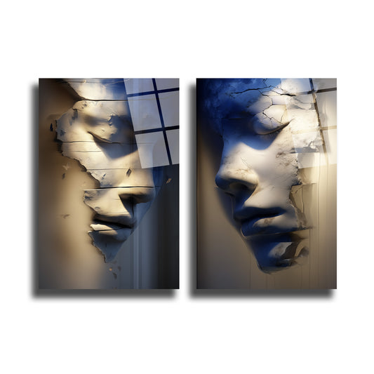 İKİLİ DİKEY CAM TABLO SETİ - TT4006