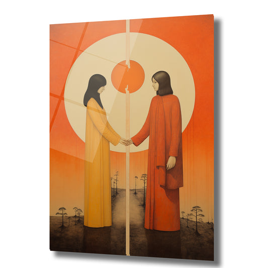 DEKORATİF DİKEY CAM TABLO - TT0023