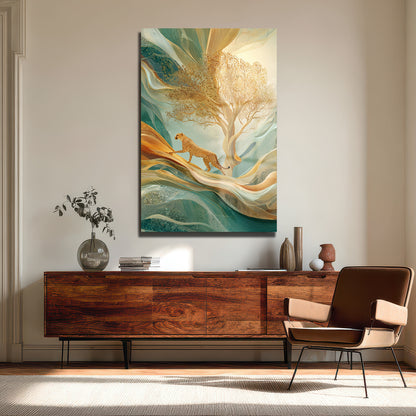 DEKORATİF DİKEY CAM TABLO - TT3383