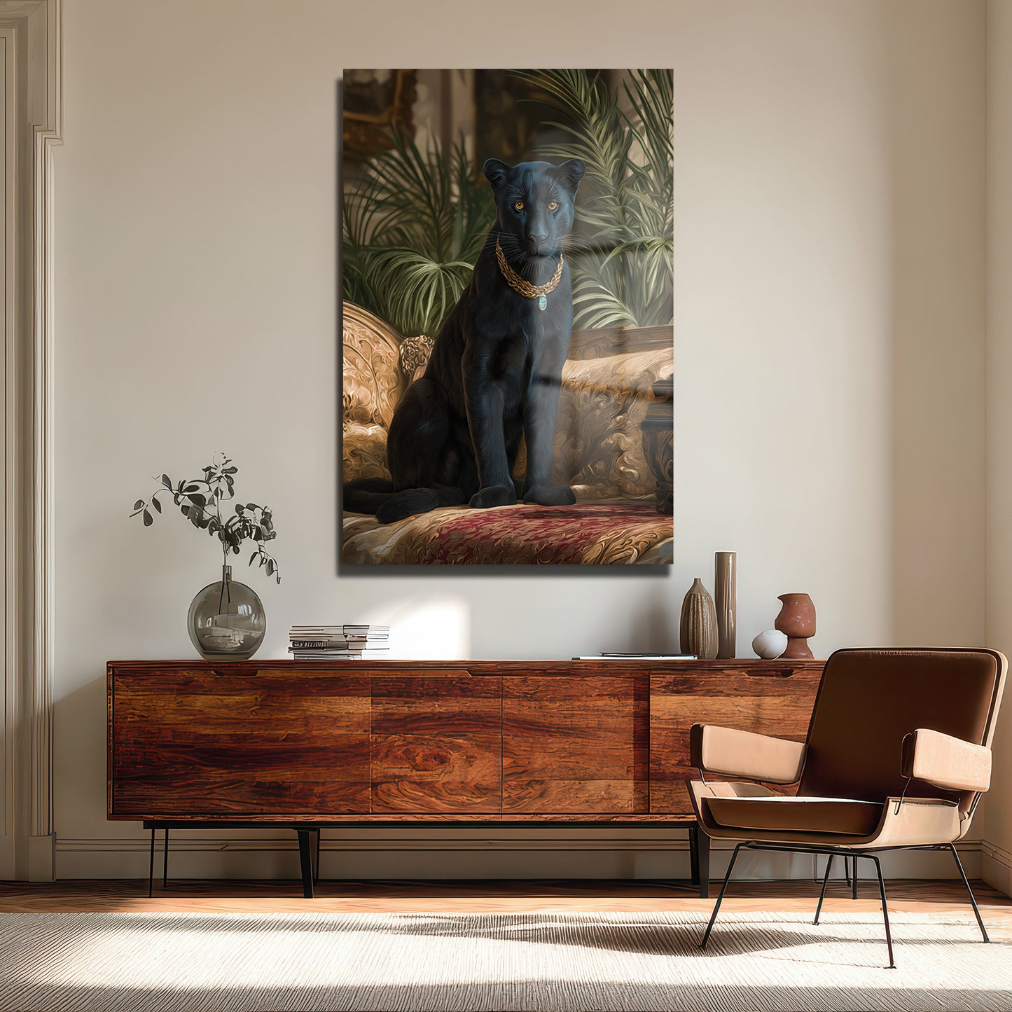 DEKORATİF DİKEY CAM TABLO - TT3384