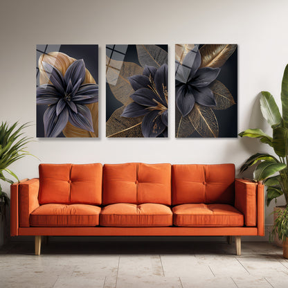 ÜÇLÜ DİKEY CAM TABLO SETİ - TT4081