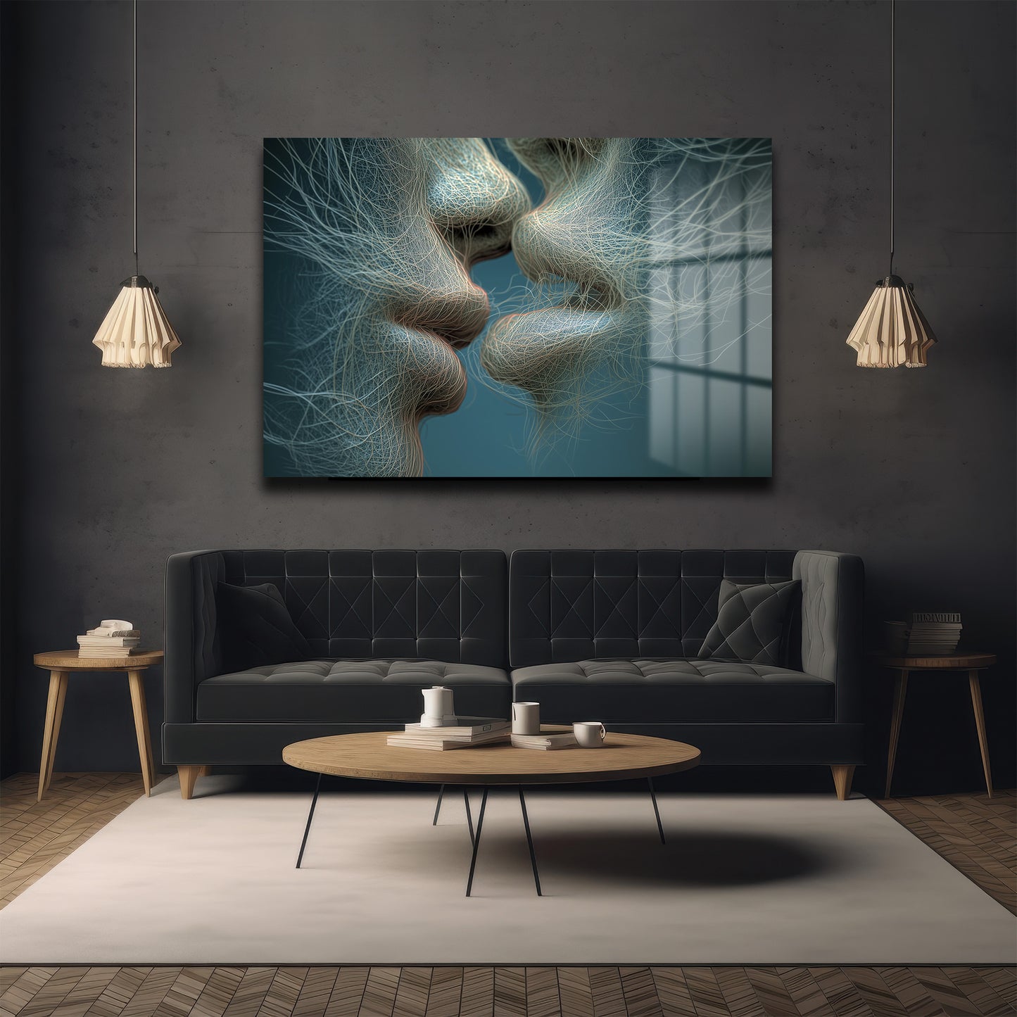 DEKORATİF YATAY CAM TABLO - TT3200