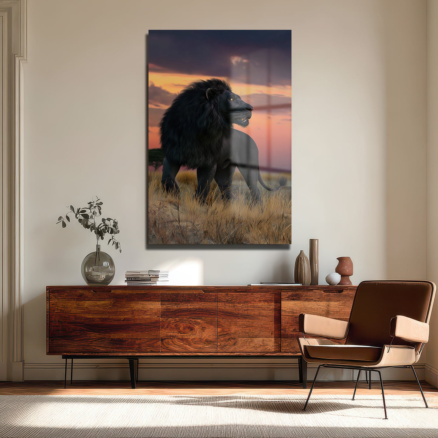 DEKORATİF DİKEY CAM TABLO - TT3457