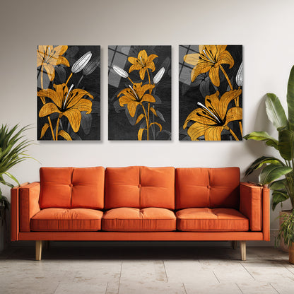 ÜÇLÜ DİKEY CAM TABLO SETİ - TT4083