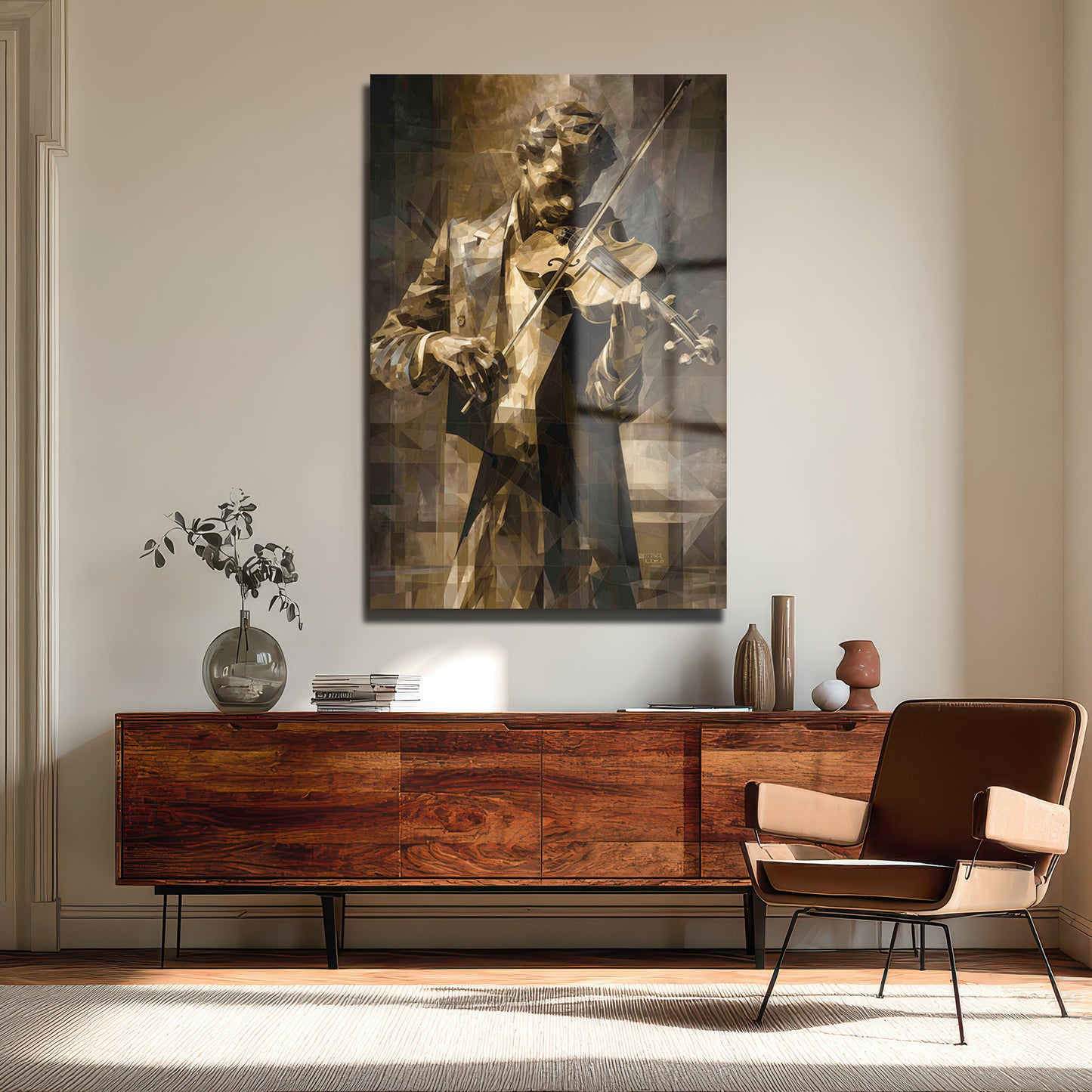 DEKORATİF DİKEY CAM TABLO - TT3458