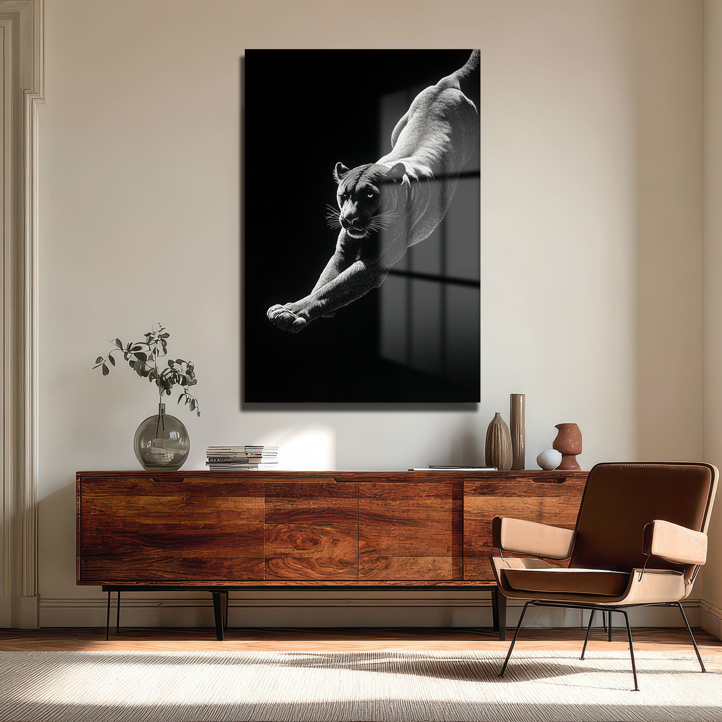 DEKORATİF DİKEY CAM TABLO - TT3388