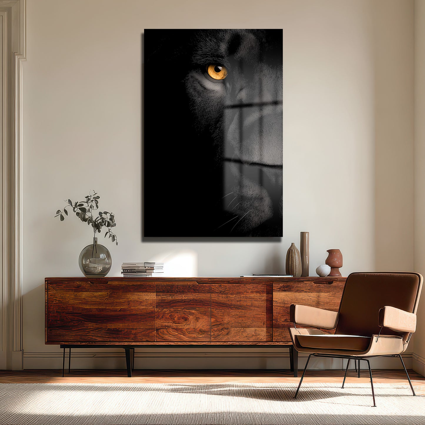 DEKORATİF DİKEY CAM TABLO - TT3341