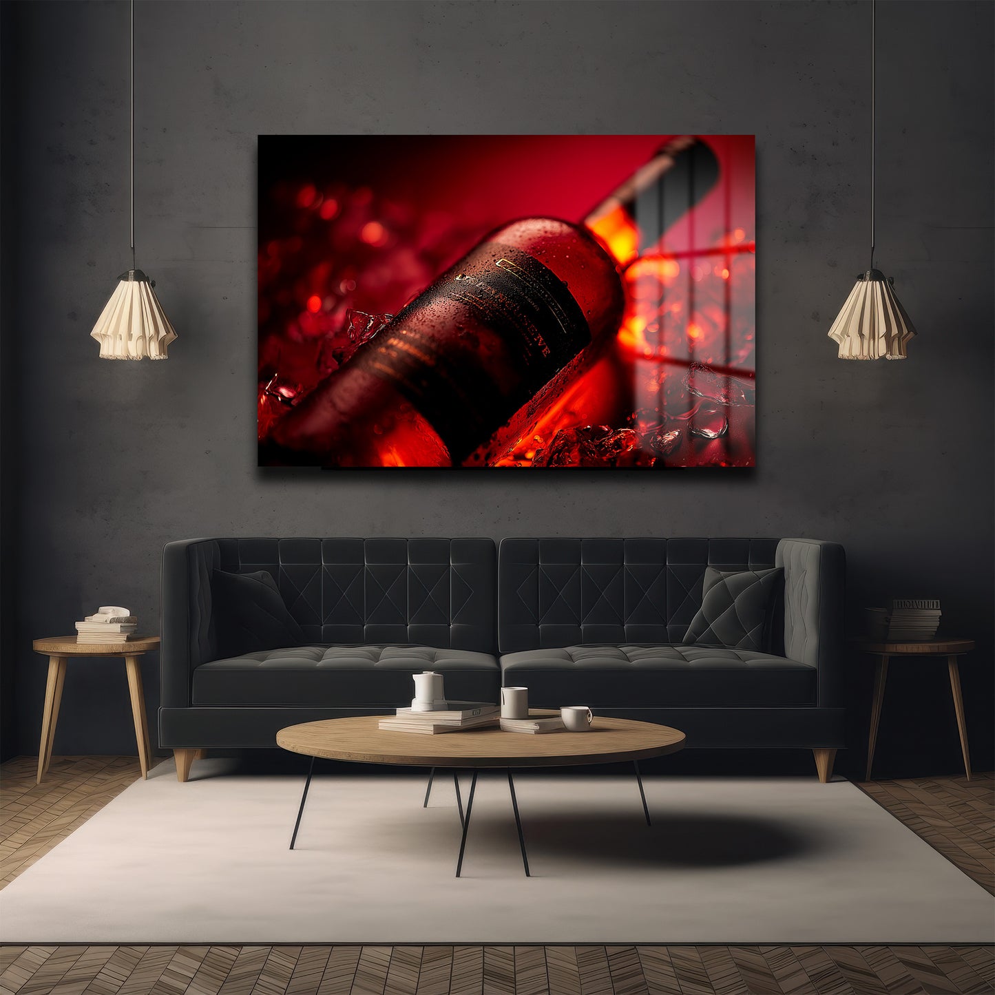 DEKORATİF YATAY CAM TABLO - TT3205