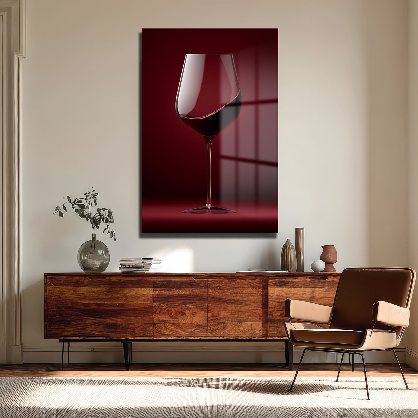 DEKORATİF DİKEY CAM TABLO - TT3343