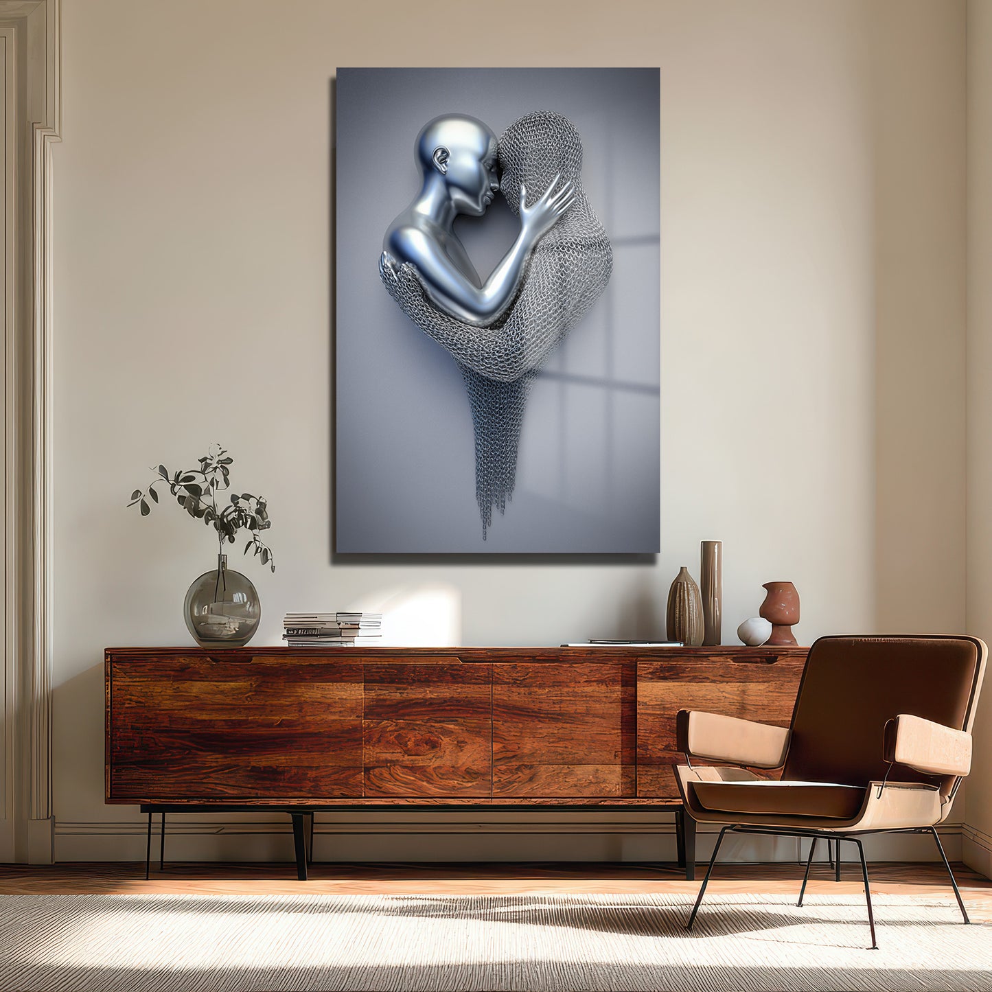 DEKORATİF DİKEY CAM TABLO - TT3391