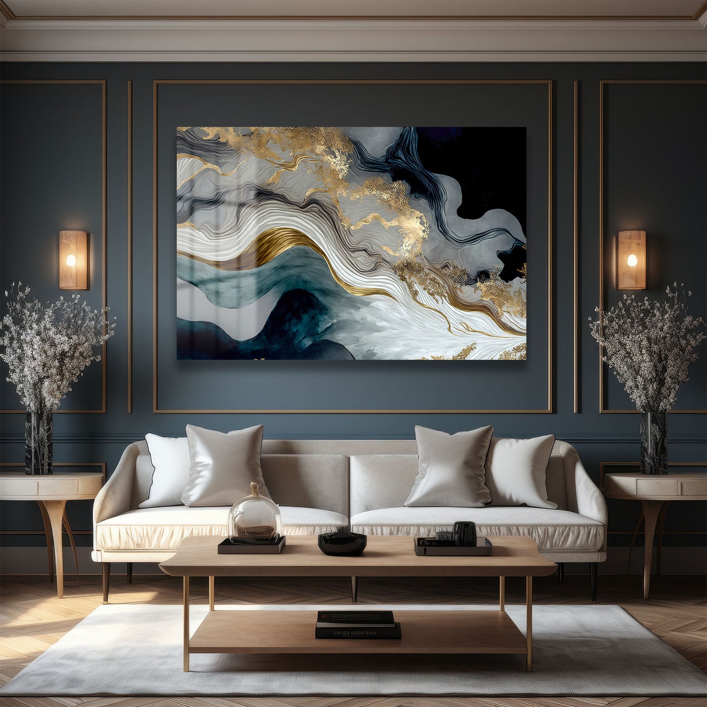 DEKORATİF YATAY CAM TABLO - TT2227