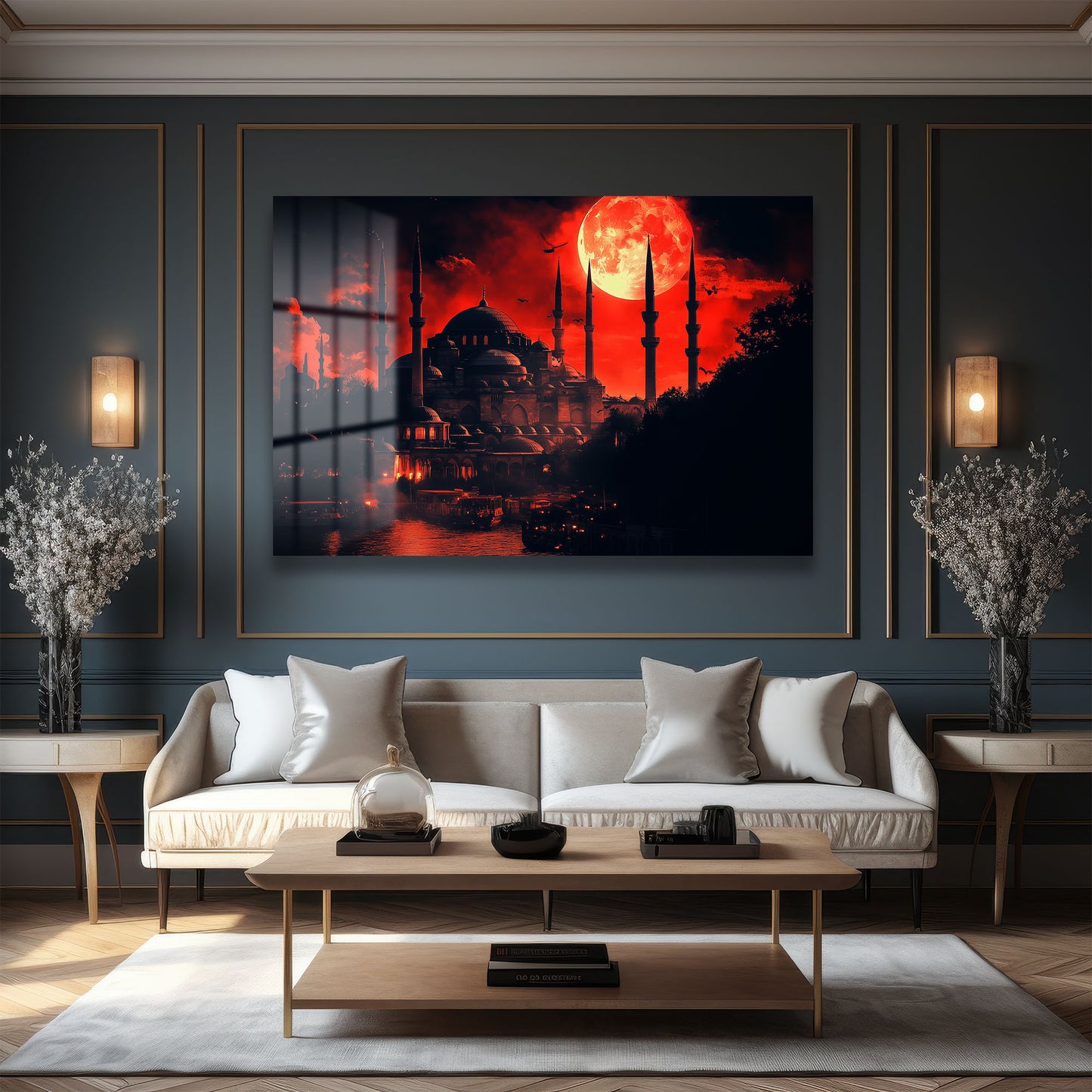DEKORATİF YATAY CAM TABLO - TT2041
