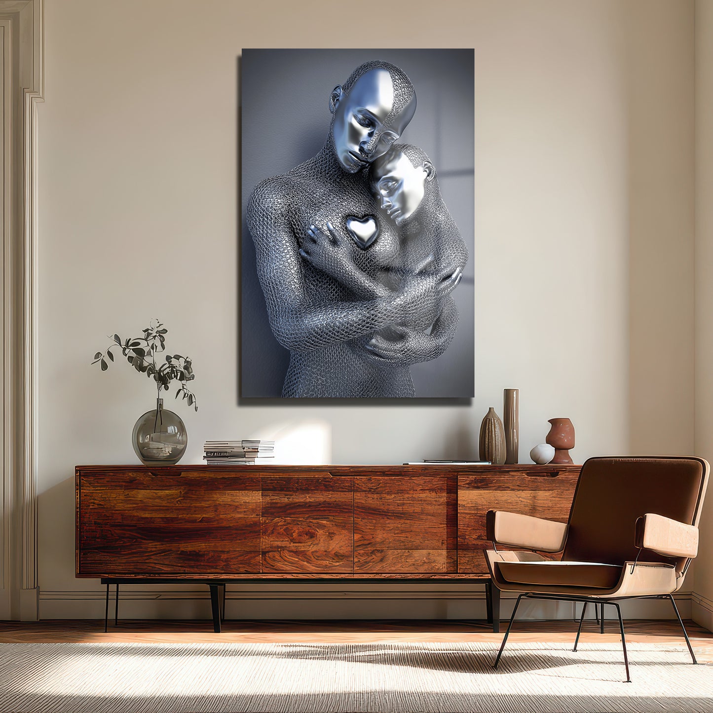 DEKORATİF DİKEY CAM TABLO - TT3392