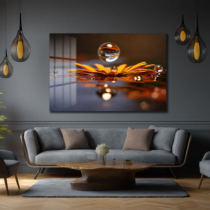 DEKORATİF YATAY CAM TABLO - TT3124
