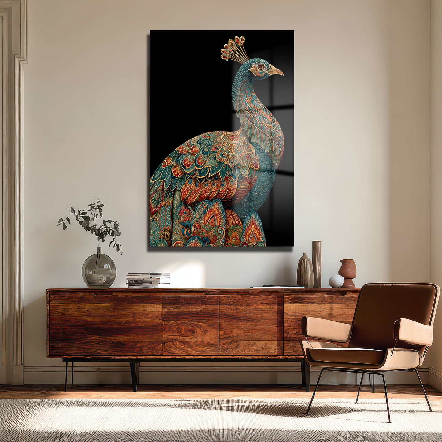 DEKORATİF DİKEY CAM TABLO - TT3393