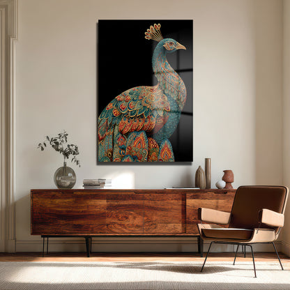 DEKORATİF DİKEY CAM TABLO - TT3393