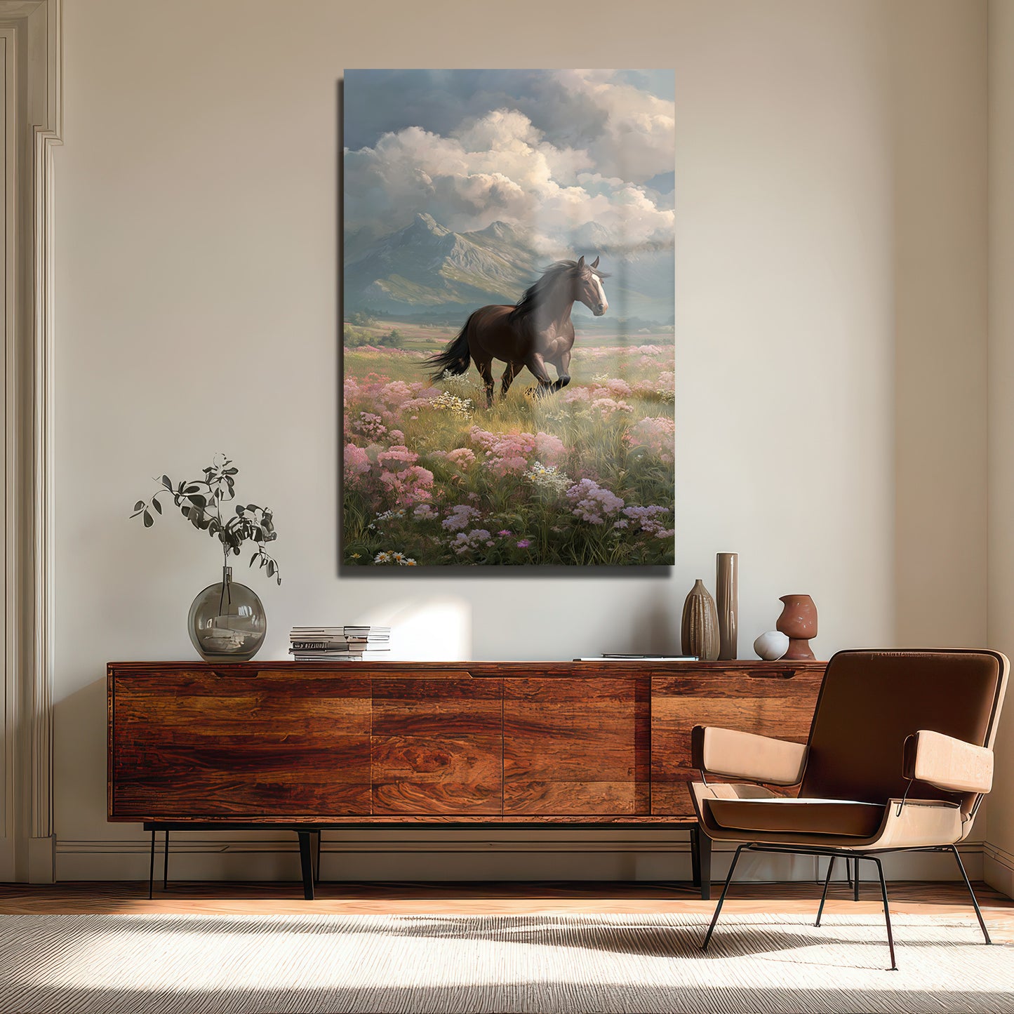 DEKORATİF DİKEY CAM TABLO - TT3464