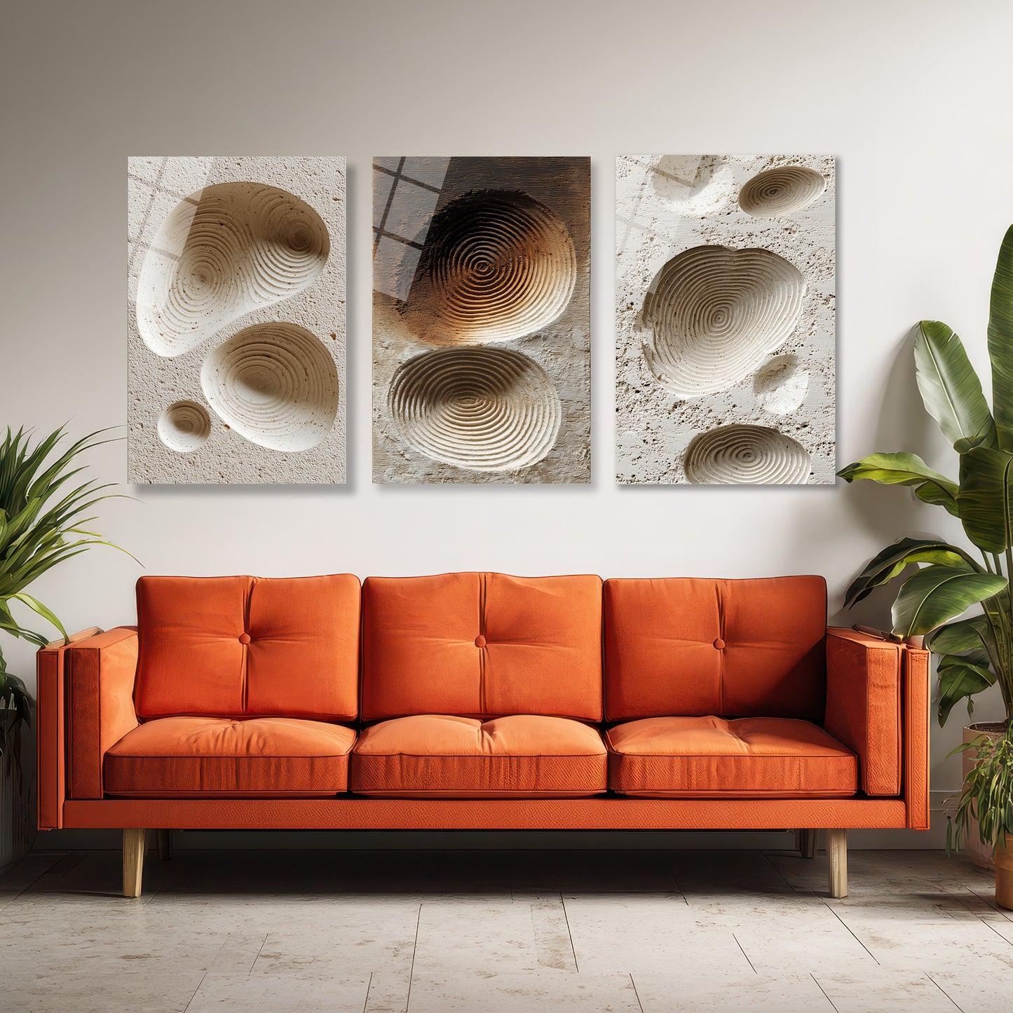 ÜÇLÜ DİKEY CAM TABLO SETİ - TT4089