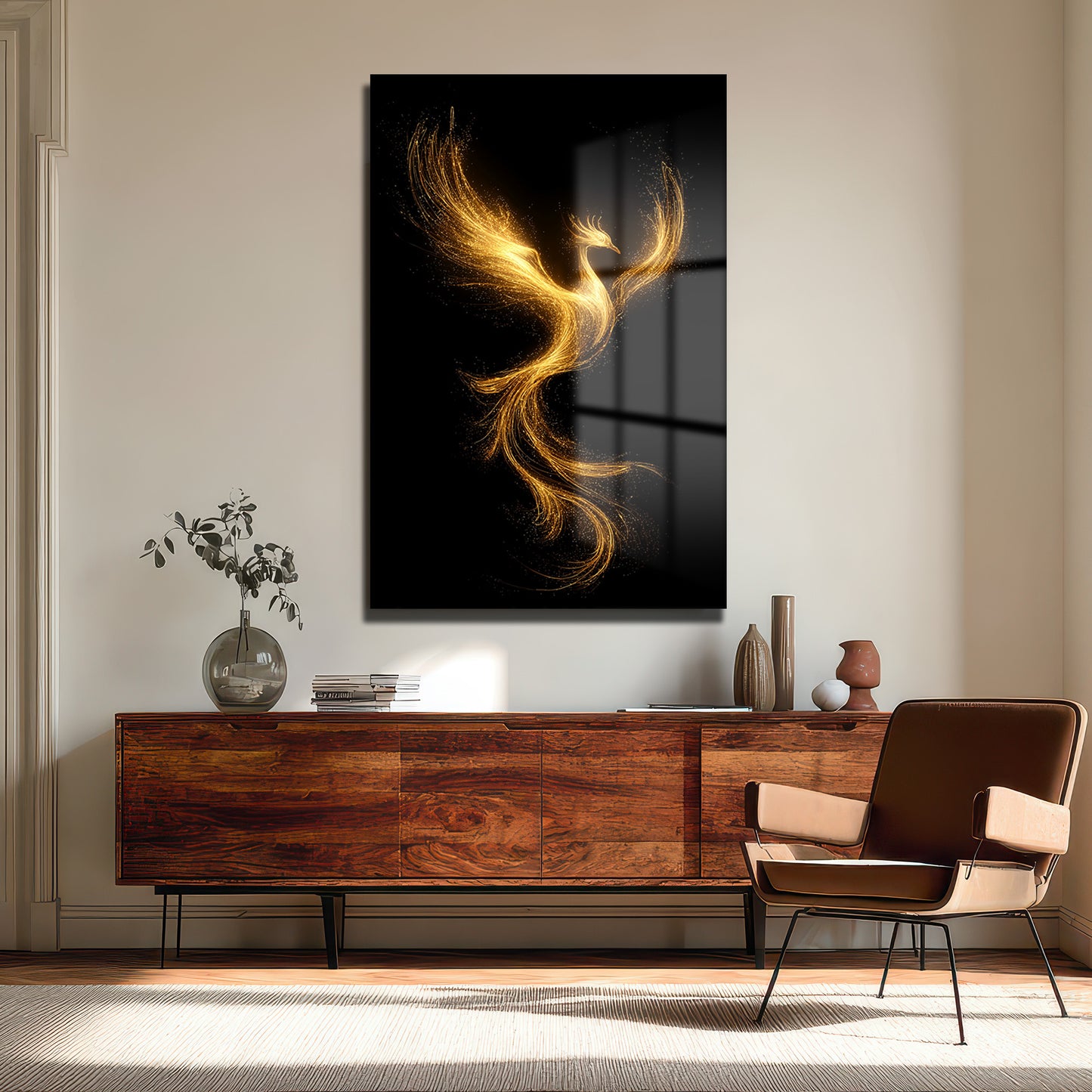 DEKORATİF DİKEY CAM TABLO - TT3346