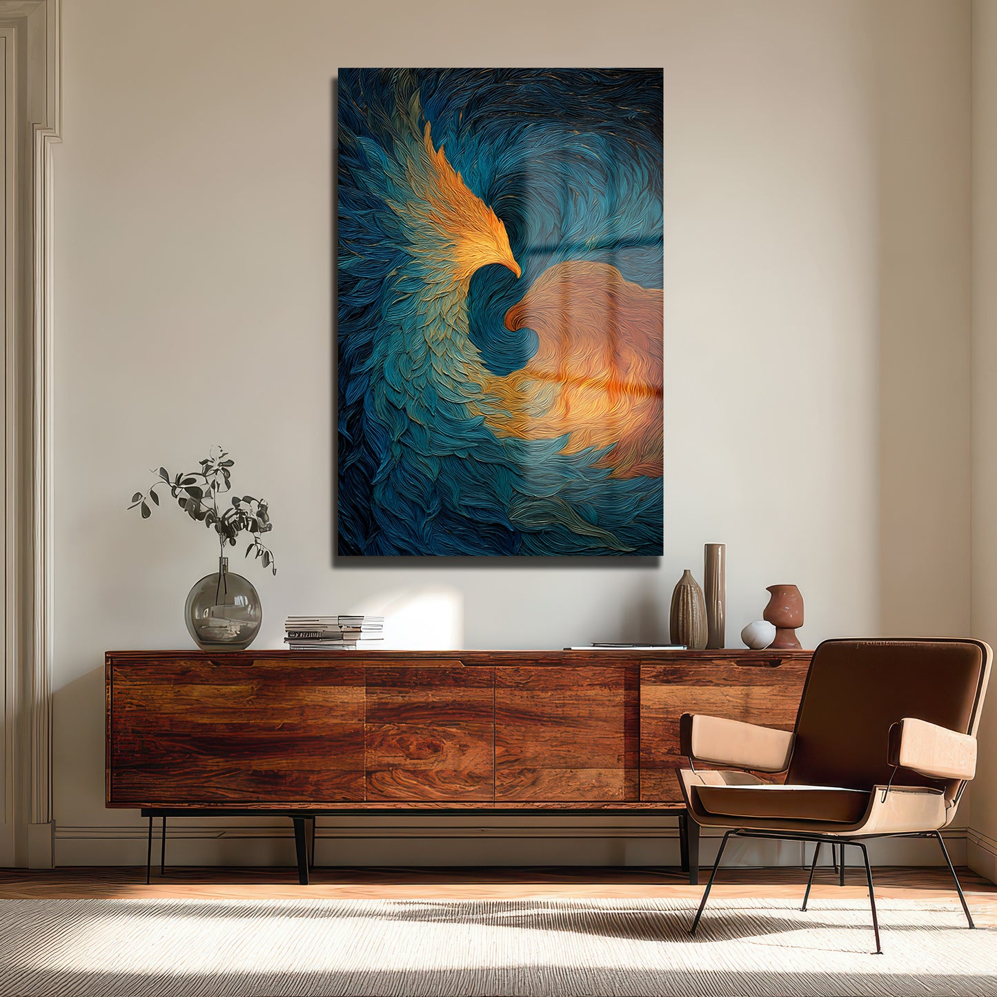 DEKORATİF DİKEY CAM TABLO - TT3465