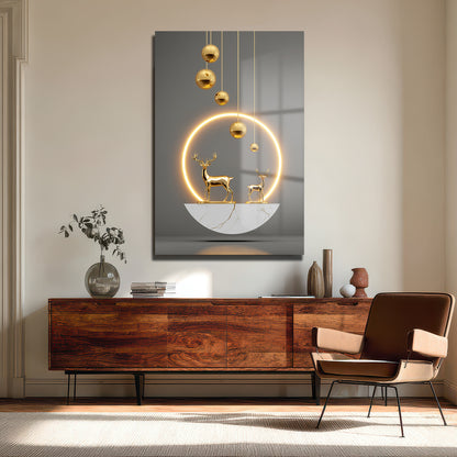 DEKORATİF DİKEY CAM TABLO - TT3347