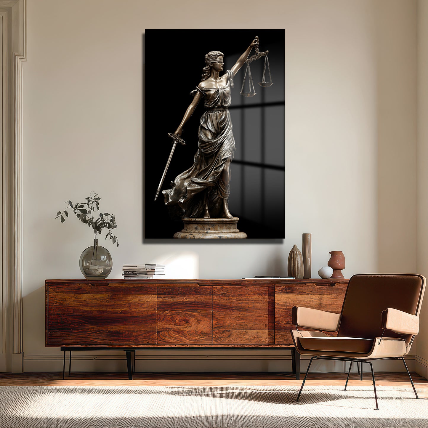 DEKORATİF DİKEY CAM TABLO - TT3348