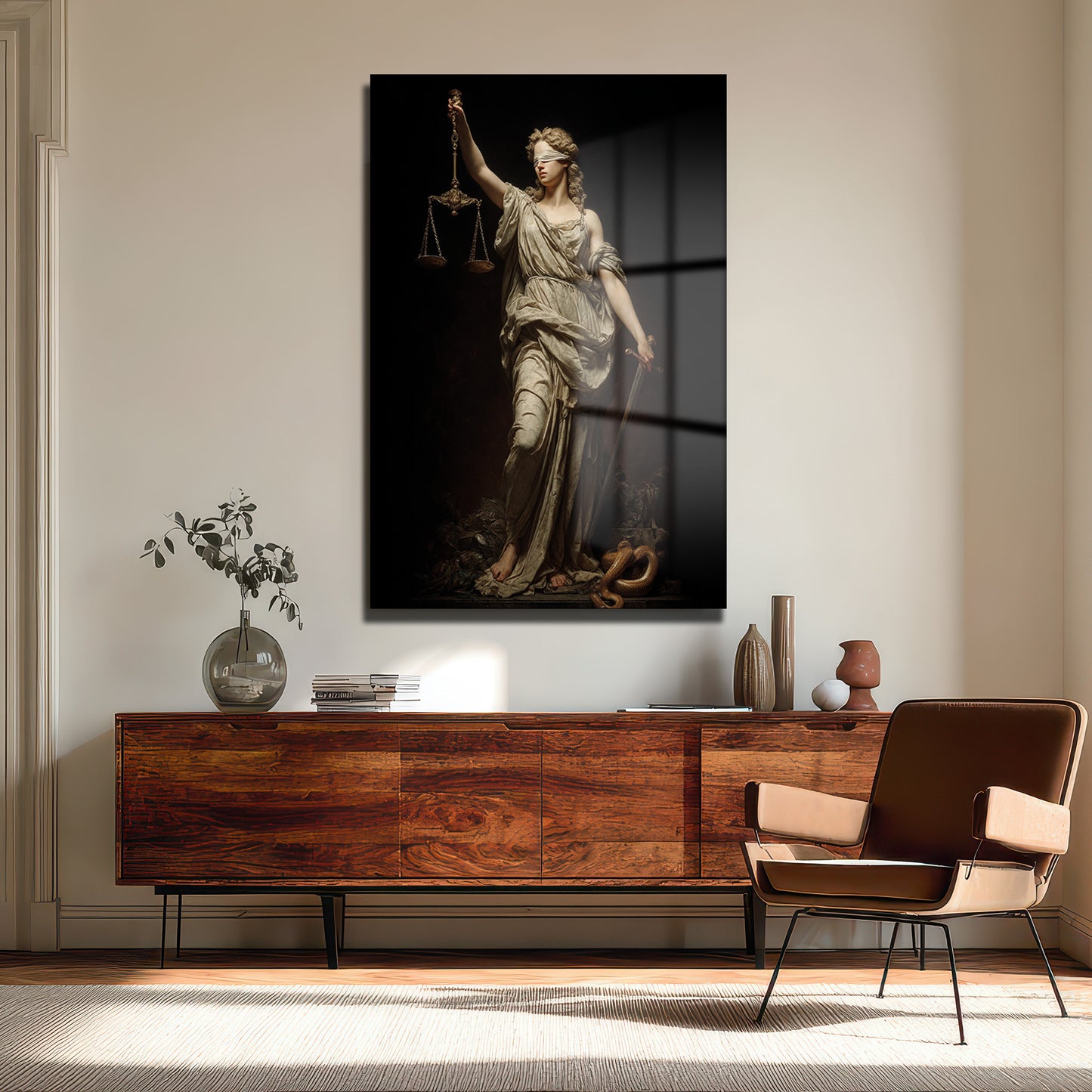 DEKORATİF DİKEY CAM TABLO - TT3467