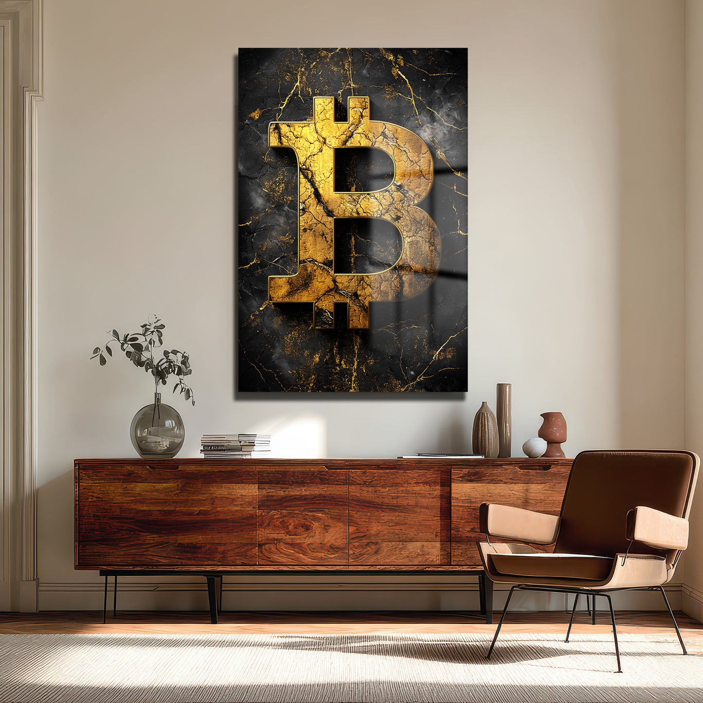 DEKORATİF DİKEY CAM TABLO - TT3398