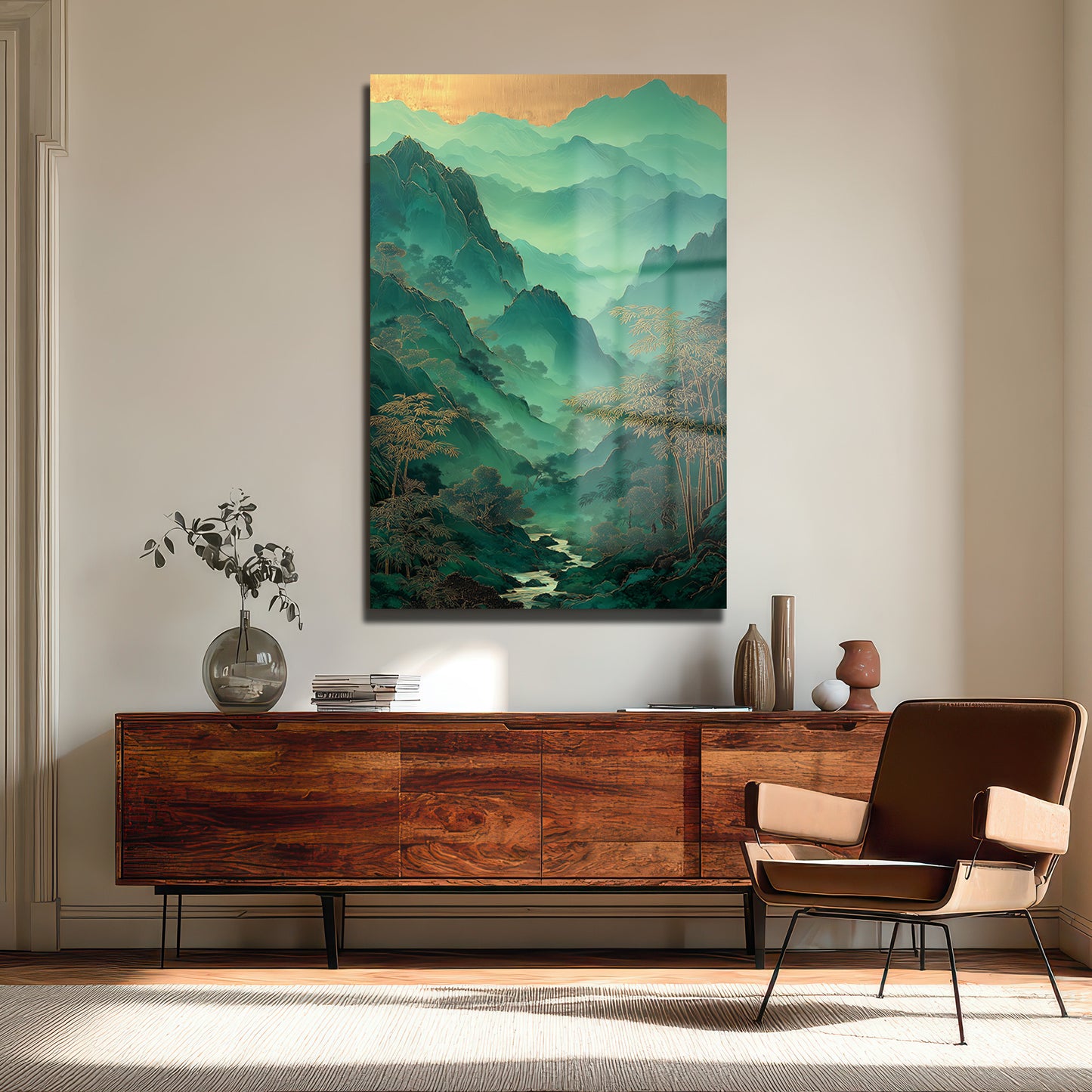 DEKORATİF DİKEY CAM TABLO - TT3470