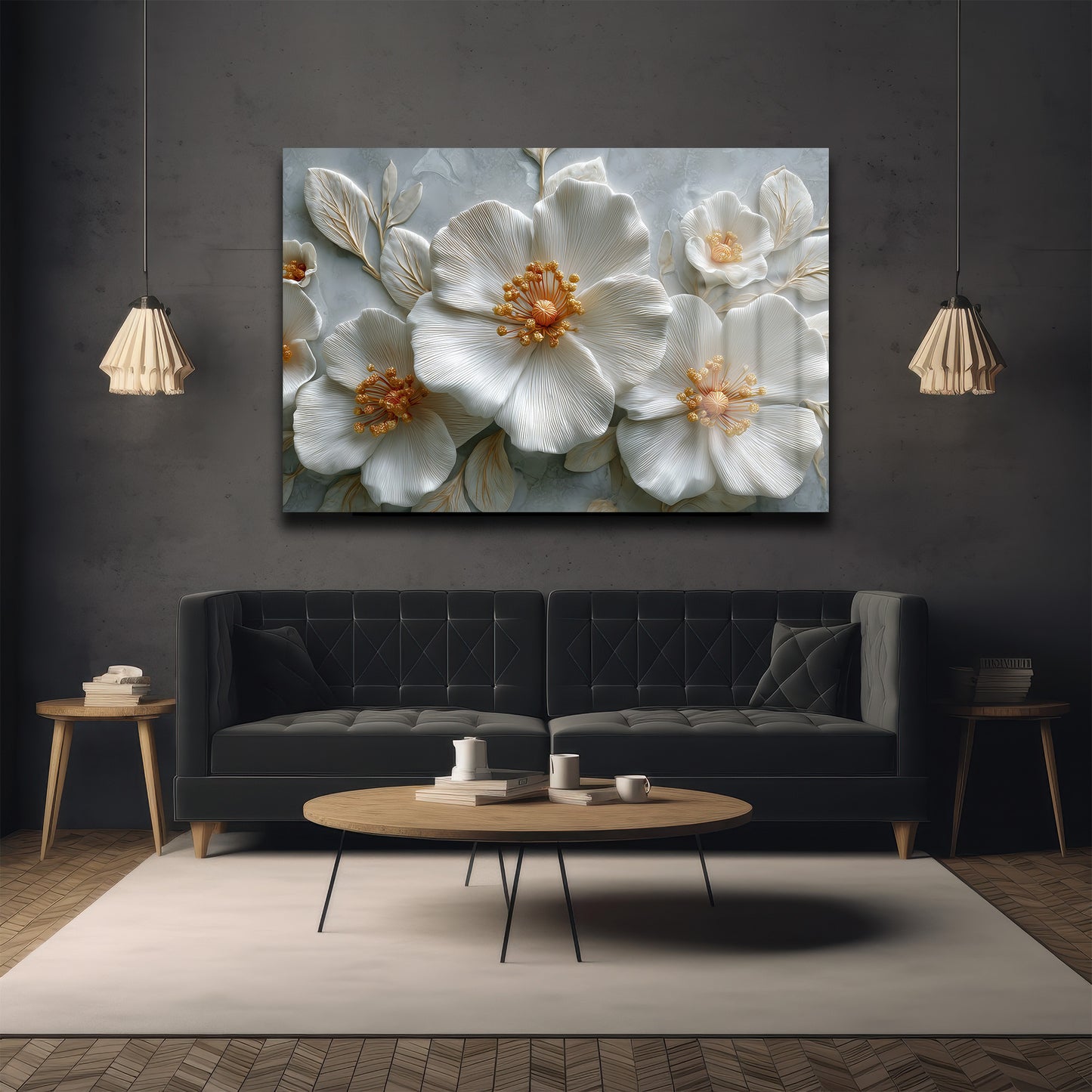 DEKORATİF YATAY CAM TABLO - TT3215