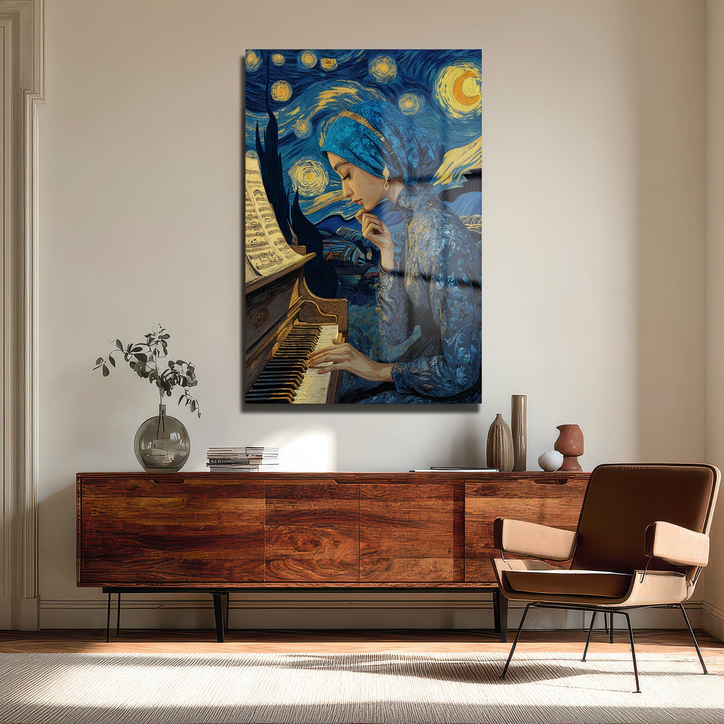 DEKORATİF DİKEY CAM TABLO - TT3400