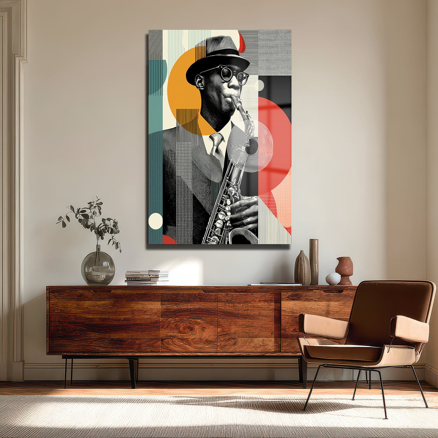 DEKORATİF DİKEY CAM TABLO - TT3472