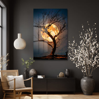 DEKORATİF DİKEY CAM TABLO - TT3365